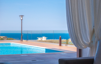 rent a villa in Chania- Sea view villa with Pool- Pafos -IKE rent a villa
